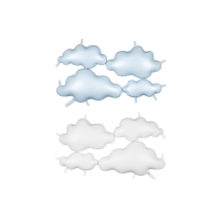 FB297<br>Ultrashape Backdrop Clouds